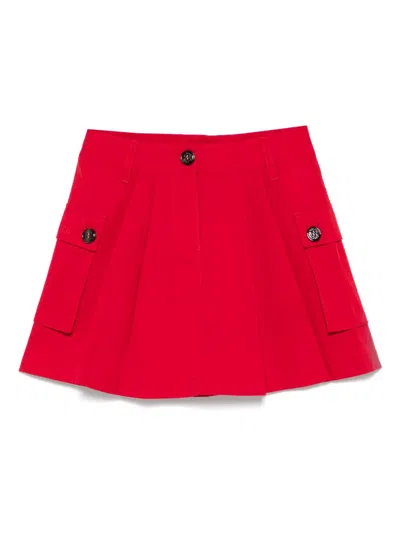 Max & Co Kids' Cargo Skirt In Red