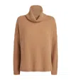 Max & Co Cashmere Rollneck Sweater In Brown