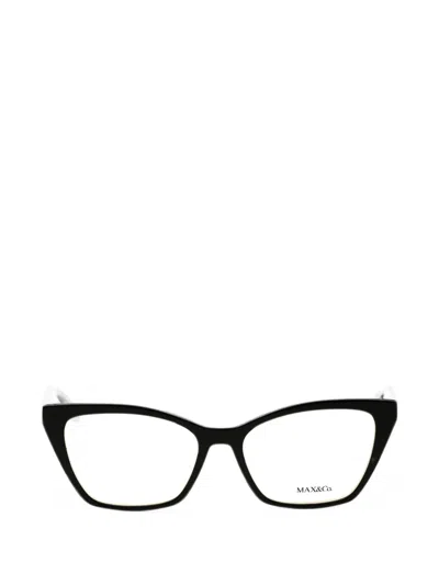 Max & Co Cat-eye Frame Glasses In Black