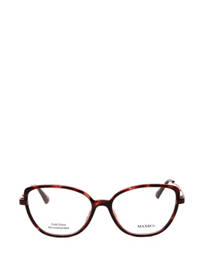 Max & Co Cat-eye Glasses In Brown