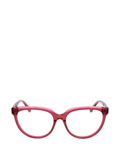 Max & Co Cat-eye Glasses Frames In Red