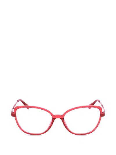 Max & Co Cat-eye Glasses Frames In Red
