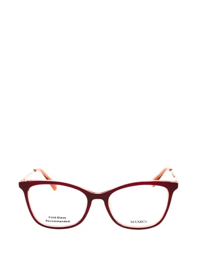 Max & Co Cat-eye Glasses In Red