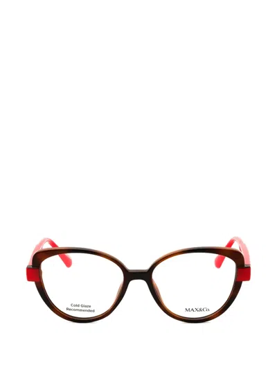 Max & Co Cat-eye Glasses In Brown