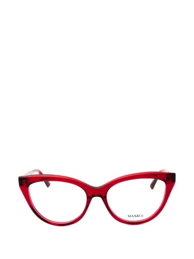 Max & Co Cat-eye Glasses In Red