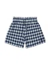 Max & Co Checked Shorts In Blue