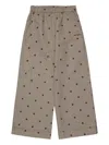 Max & Co Checked Trousers In Brown