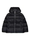 Max & Co Hooded Puffer Jacket In Black
