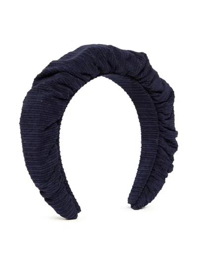 Max & Co Kids' Corduroy Headband In Blue