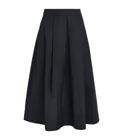 Max & Co Corollo Midi Skirt In Blue