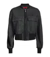Max & Co Cotton-blend Bomber Jacket In Gray