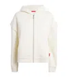 Max & Co Cotton-blend Jersey Hoodie In White