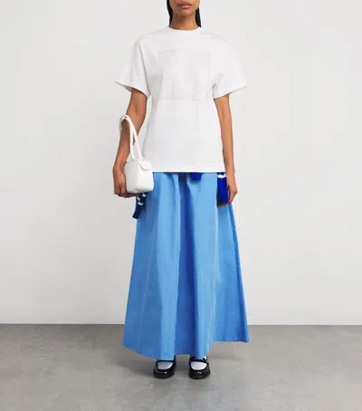 Max & Co Cotton Crystal T-shirt In White