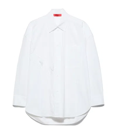 Max & Co . Cotton Embellished Shirt In White