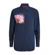 Max & Co Cotton Floral Shirt In Blue