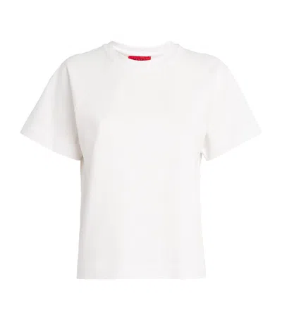 Max & Co Cotton-linen T-shirt In White