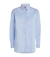 Max & Co Cotton Long-sleeve Shirt In Blue