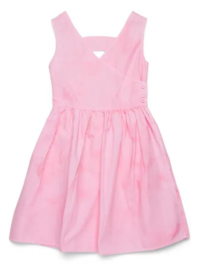 Max & Co Kids' Cotton Midi Dress In Pink