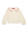 Max & Co Camicia A Collo Ampio Con Ruches In White