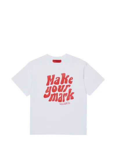 Max & Co Cotton T-shirt In White