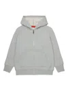 Max & Co Cotton Zip-up Hoodie In Gray