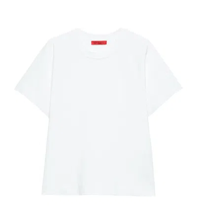 Max & Co . Cotton-linen T-shirt In White