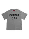 Max & Co Crew-neck Printed T-shirt In Gray