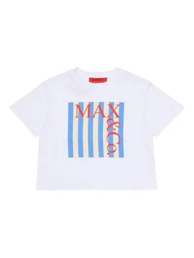 MAX & CO CREW NECK SHORT SLEEVE T-SHIRT WITH LOGO