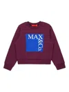 Max & Co Crew-neck Sweatshirt In Burgundy