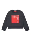 Max & Co Crew-neck Sweatshirt In Gray