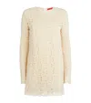 Max & Co Crochet Mini Dress In Neutral