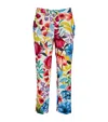 MAX & CO CROPPED FLORAL TROUSERS