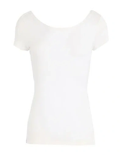 Max & Co . Danzante Woman T-shirt White Size Xl Viscose, Polyester