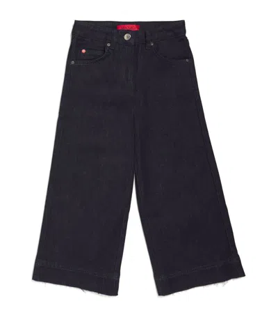 Max & Co . Kids Dark-wash Wide-leg Jeans (4-16 Years) In Navy