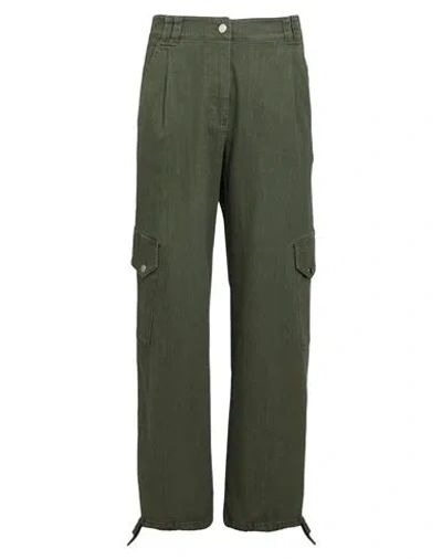 Max & Co . David Woman Jeans Military Green Size 8 Cotton, Elastane