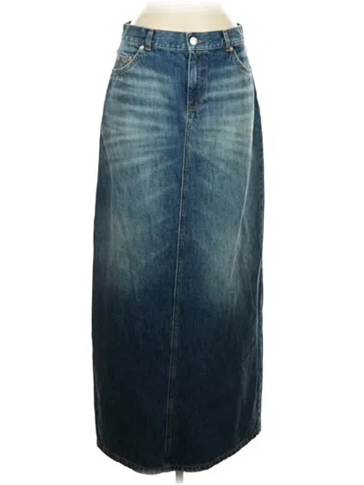 Pre-owned Max & Co Denim Skirt In Blue