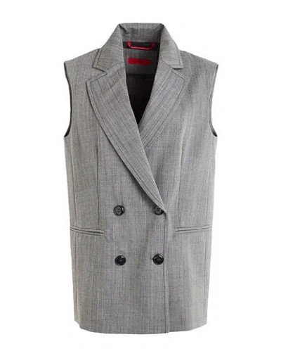 Max & Co . Didy Woman Blazer Grey Size 10 Virgin Wool In Melange Gray