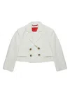 Max & Co Double-breasted Blazer In White