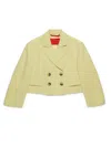 Max & Co Double-breasted Blazer In Yellow