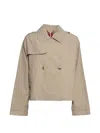 Max & Co Double-breasted Jacket In Neutral