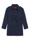 Max & Co Technical Cotton Trench Coat In Black
