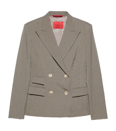 Max & Co . Double-breasted Blazer In Beige