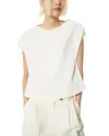Max & Co . Drawstring Tee In White
