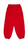 Max & Co Tapered Cargo Trousers In Red