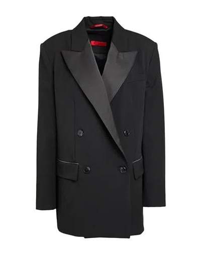 Max & Co . Durata Woman Blazer Black Size 10 Polyester, Viscose, Elastane In Black