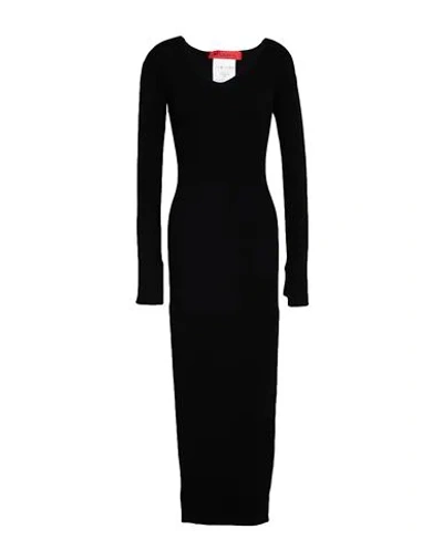 Max & Co . Edel Woman Midi Dress Black Size L Viscose, Polyester