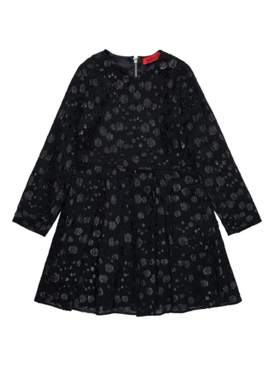 Max & Co Kids' Embellished Dress In Black