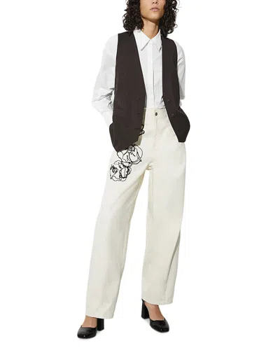 MAX & CO MAX & CO. EMBROIDERED BARREL TROUSERS