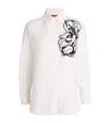 Max & Co Embroidered Button-down Shirt In White