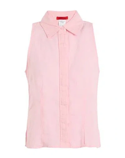 Max & Co . Epoca Woman Shirt Light Pink Size 2 Linen